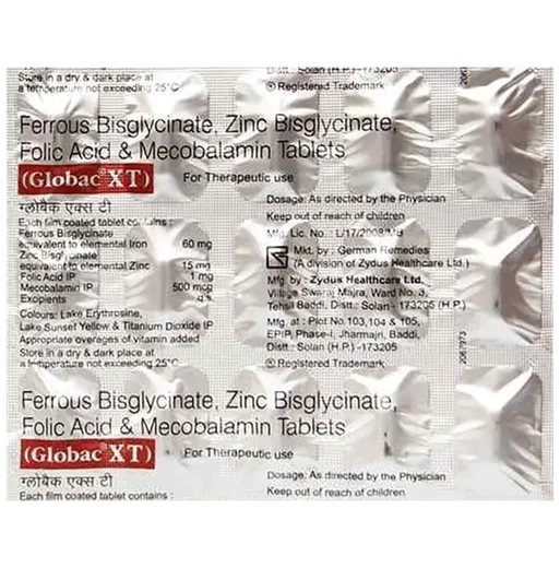 globac xt tablet 15's